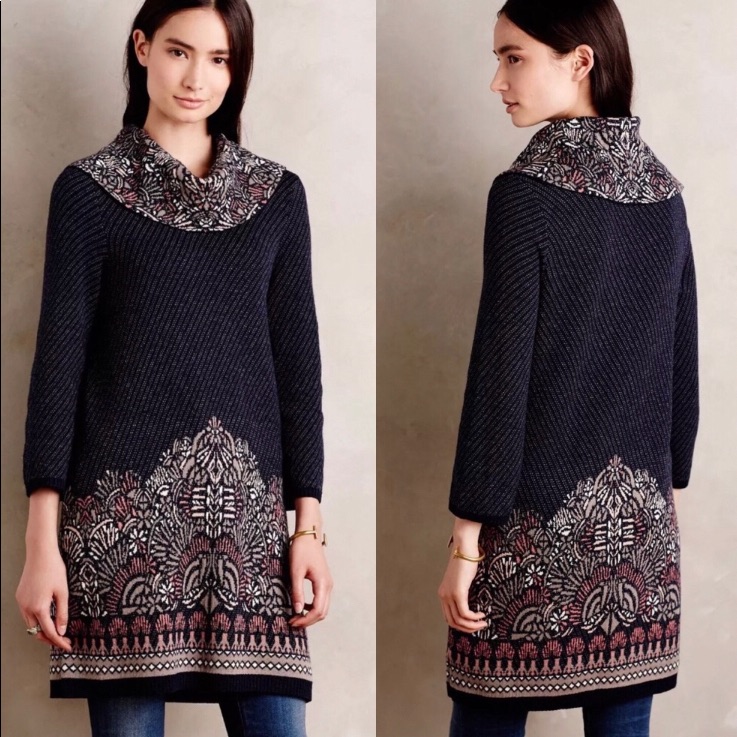 Anthropologie | Imperial Garden Sweater Tunic